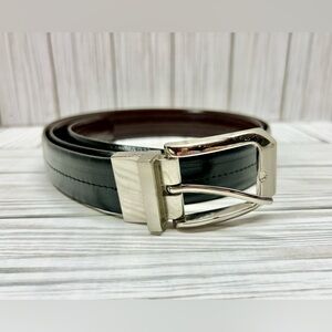Leather Belt Brown Black TANNINO Reversible Mens 40-44